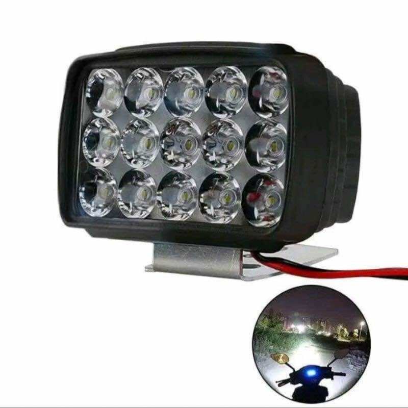 Lampu Tembak Super Terang 15 Led Cree DC 12/24V Universal motor / Mobil
