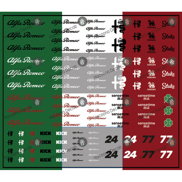 Jual Alfa Romeo F1 Water Slide Decal | Shopee Indonesia
