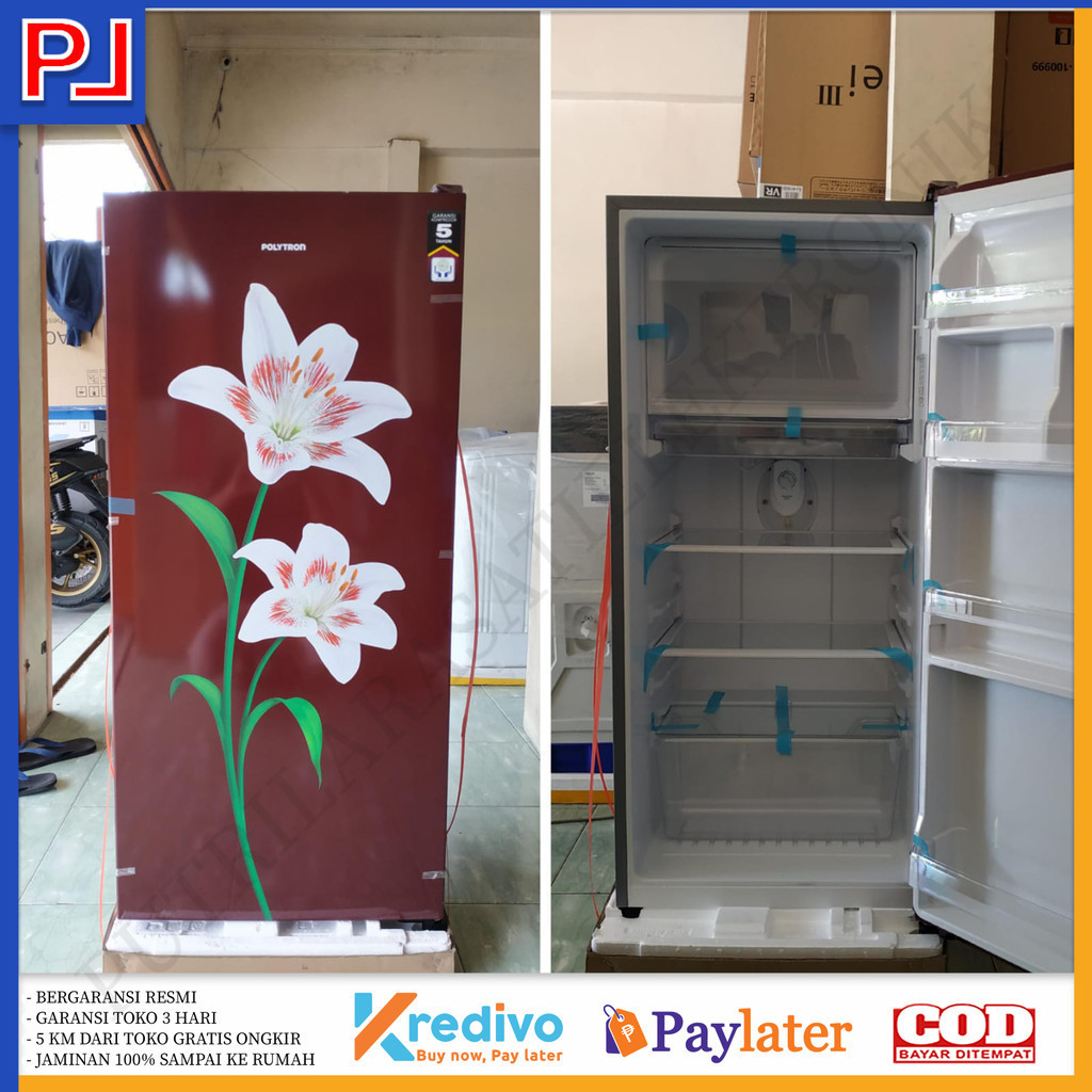 Jual Kulkas 1 pintu Polytron Big freezer prb 189 180 liter BANDUNG ...