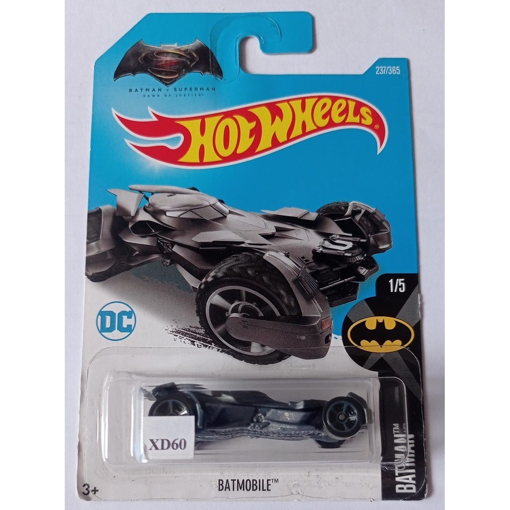 Hot Wheels Batman Batmobile Car - Assorted Silver HLK60 Model (Random Selection) - View #2