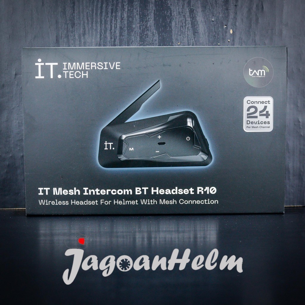 Jual IT INTERCOM R10 HELMET BLUETOOTH HEADSET INCLUED BRACKET NEW ...