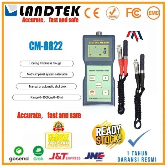 Jual Coating Thickness Gauge CM8822 Landtek Tester CM8822 Meter Paint
