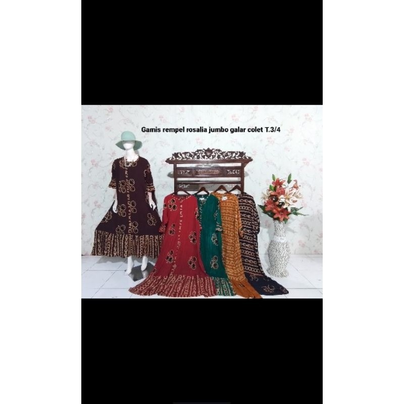 Jual GAMIS REMPEL ROSALIA UKURAN JUMBO (BY SAMMY) | Shopee Indonesia