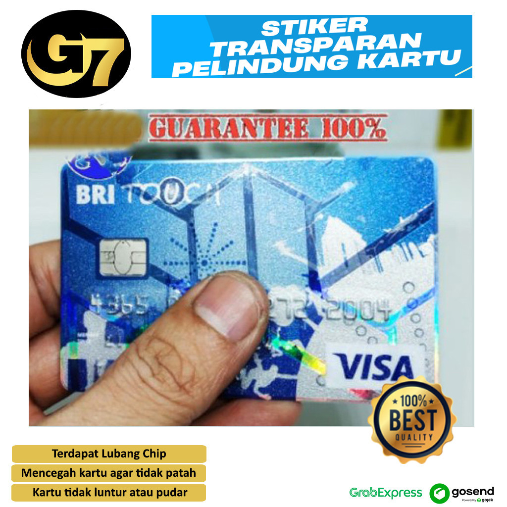 Jual Anti Gores KTP SIM ATM Sticker Laminasi Transparan Pelindung Kartu ...