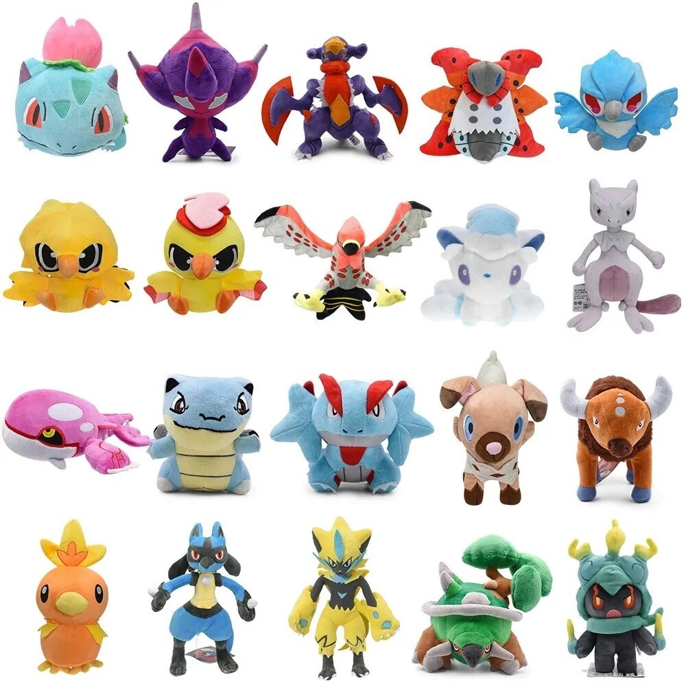 Jual Pokemon Plush Toys Doll Ivysaur Poipole Volcarona Articuno Moltres ...