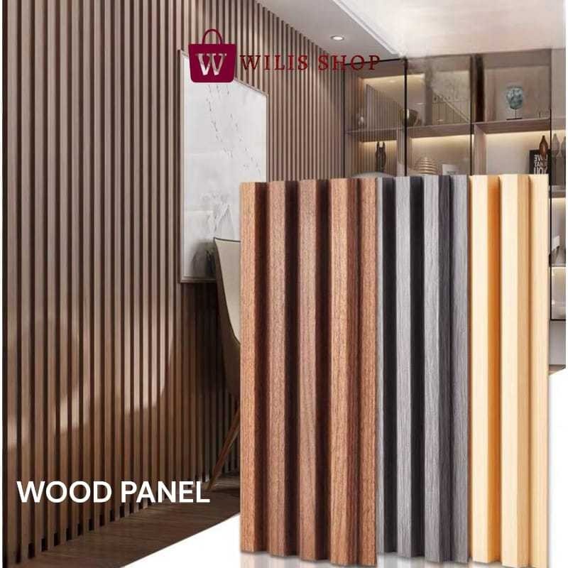 Jual BR56HJ78 [2.9METER X 16 CM] Wood Panel WPC / Wall Panel PVC / Kisi ...