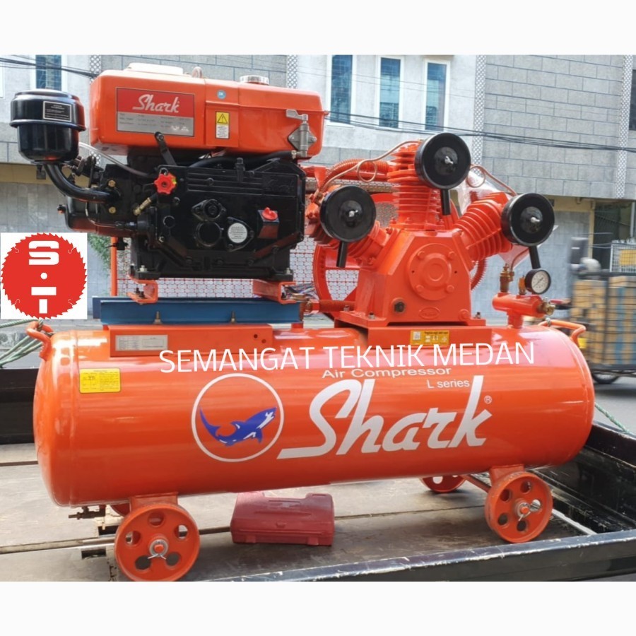 Jual LWU-8005 COMPRESSOR KOMPRESSOR UDARA ANGIN 5HP 5 HP SHARK R180 ...