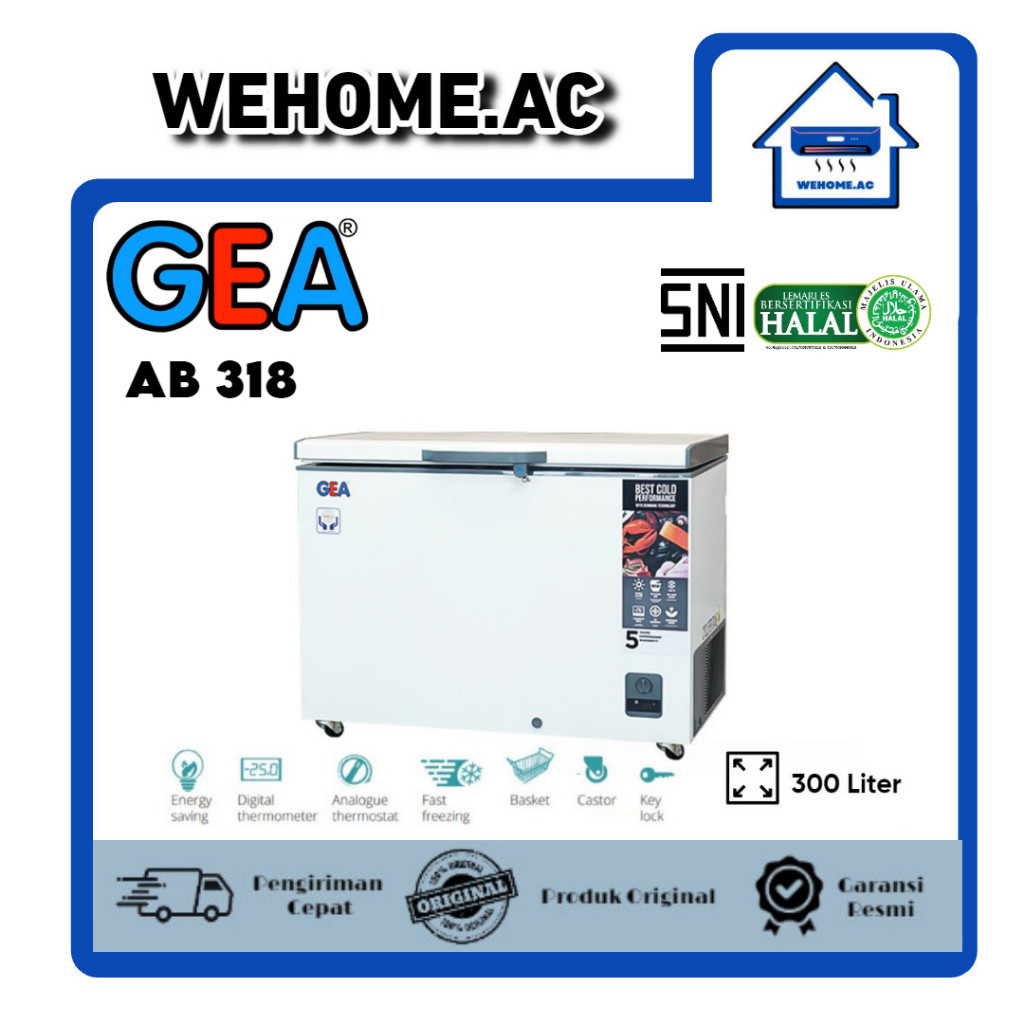 Jual Chest Freezer GEA AB 318R Freezer Box GEA 300 Liter Lemari Pembeku