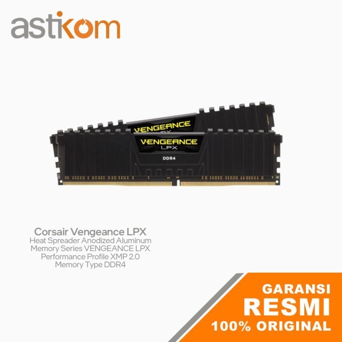RAM PC Corsair Vengeance LPX DDR4 8GB 16GB 32GB 2666MHz 3200MHz 3600MH