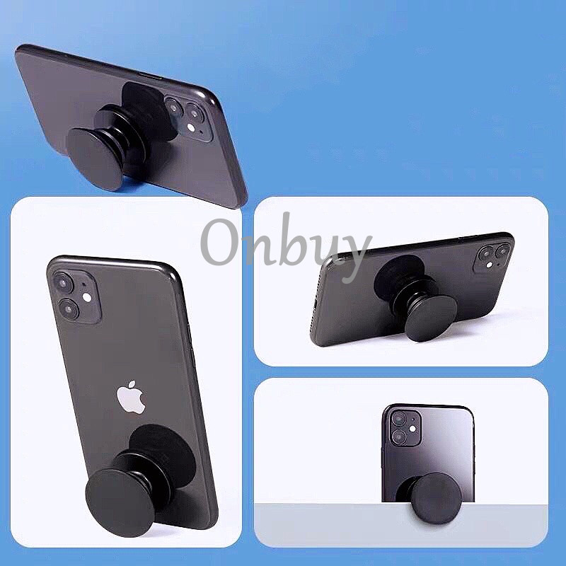 Jual Popsocket Polos Hitam Putih Pop Socket Tempelan 3M Standing HP ...