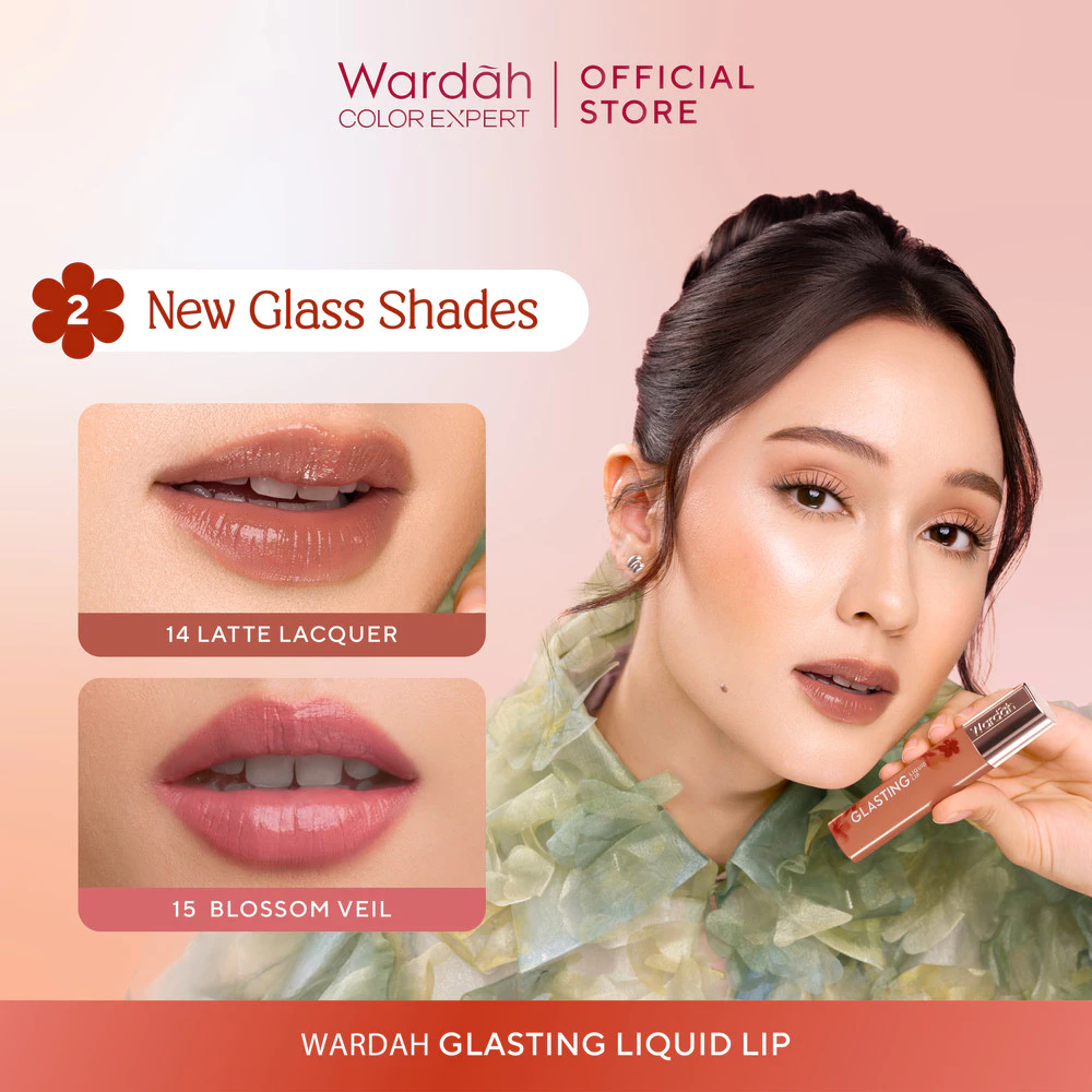 Wardah Glasting Liquid Lip: Liptint Ringan, Hi-Pigmented dan Transferproof, Tidak Lengket