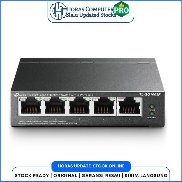 Jual TP-Link TL-SG1005P 5 Port Gigabit Desktop Switch Power Port PoE+ ...