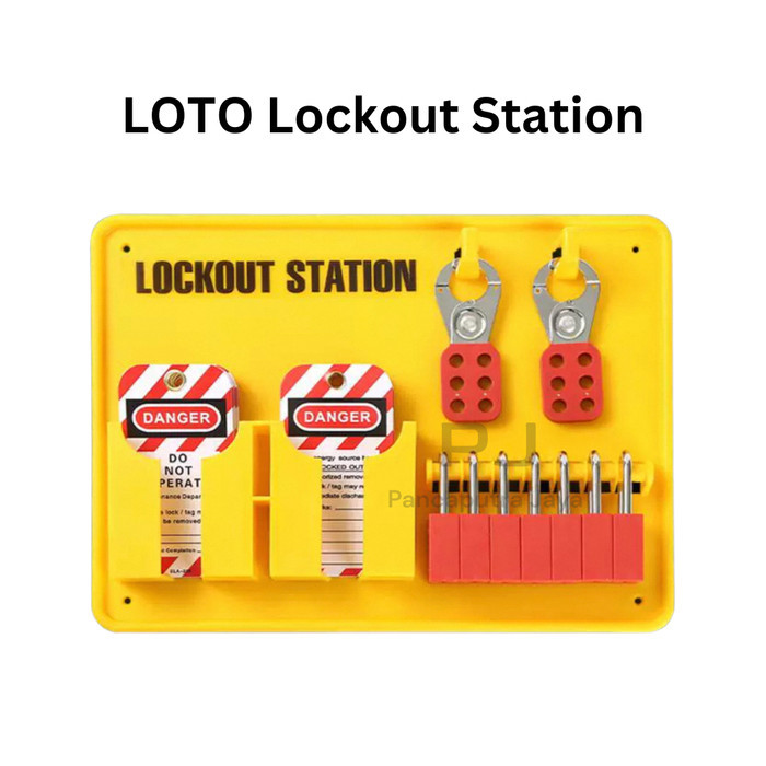 Jual LOTO Lockout Station Fullset Box Station Lockout Lock Out Padlock ...