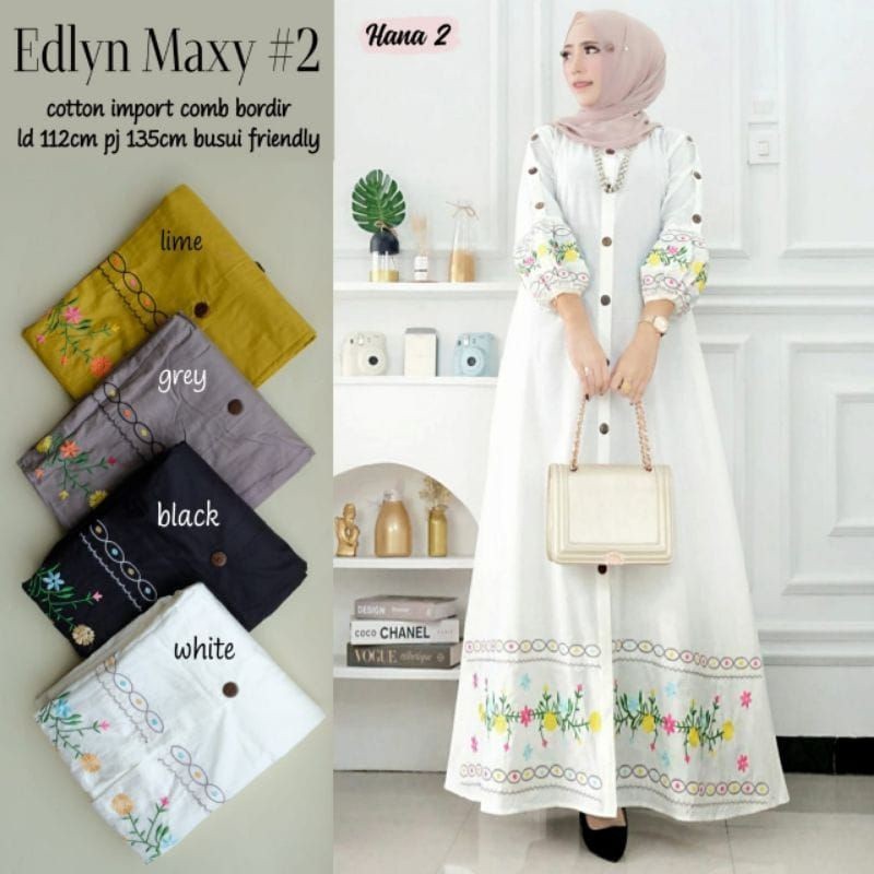 MELISSA DRESS - GAMIS KATUN BORDIR HARASKIRT