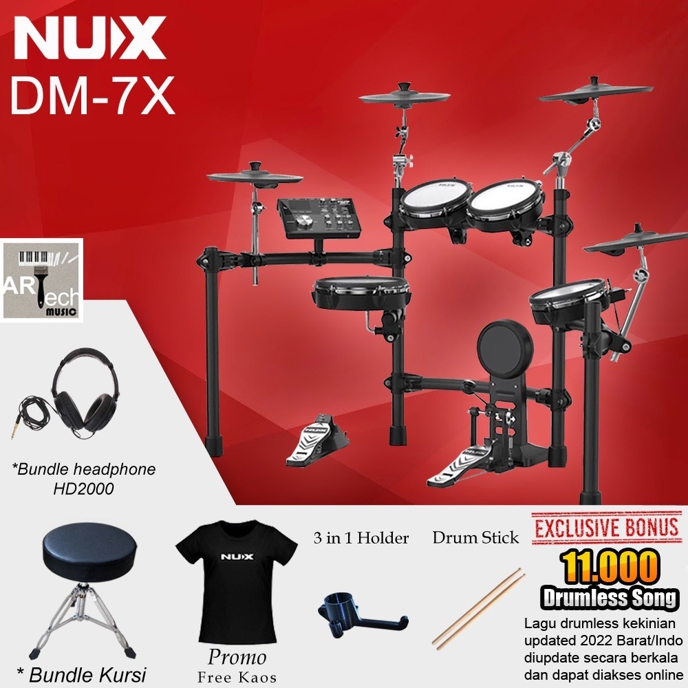 Jual Drum Elektrik NUX DM 7X / DM7X / DM7 X Electric Drum | Shopee ...