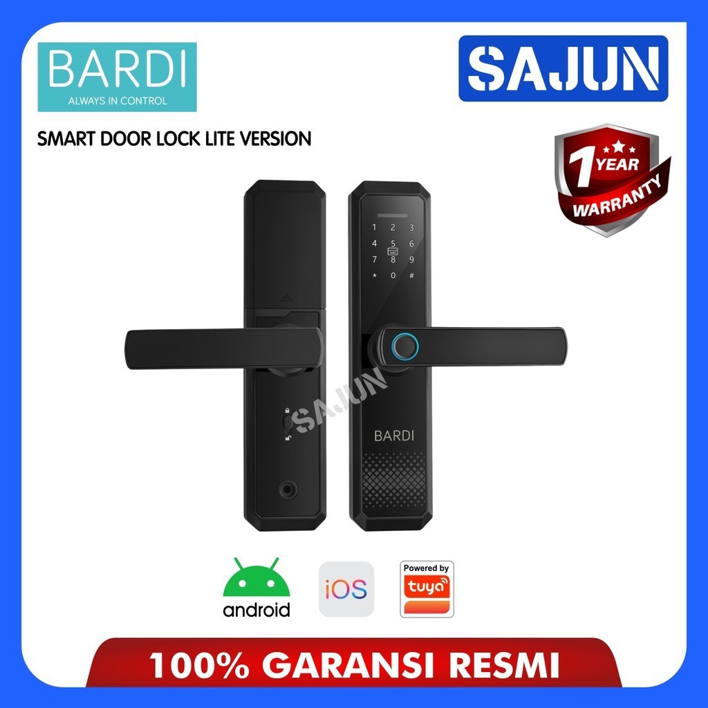 Jual BARDI Smart Door Lock Lite Version Gagang Pintu Pintar Shopee