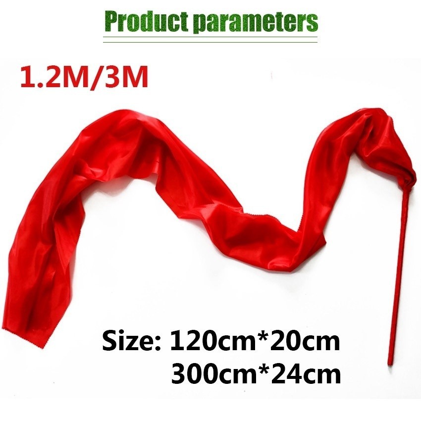 Jual 1.2/3M Dancing Ballet Ribbon Twirling Rod Twirl Ribbon Gymnastics ...