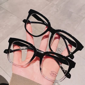 FOMAMATA Kacamata Minus Fashion Anti Radiasi Logam TR90 Photocromic Bingkai Alis Wanita