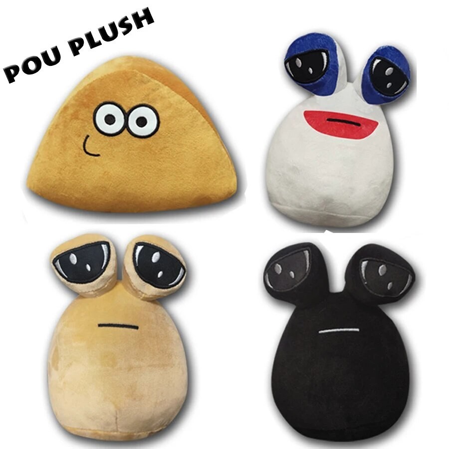 Jual New color Pou Plush Cartoon Alien Toy Kawaii Stuffed Animal Doll ...