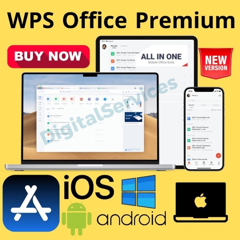 Jual wps office ios / wps office android / wps office premium Win Mac ...