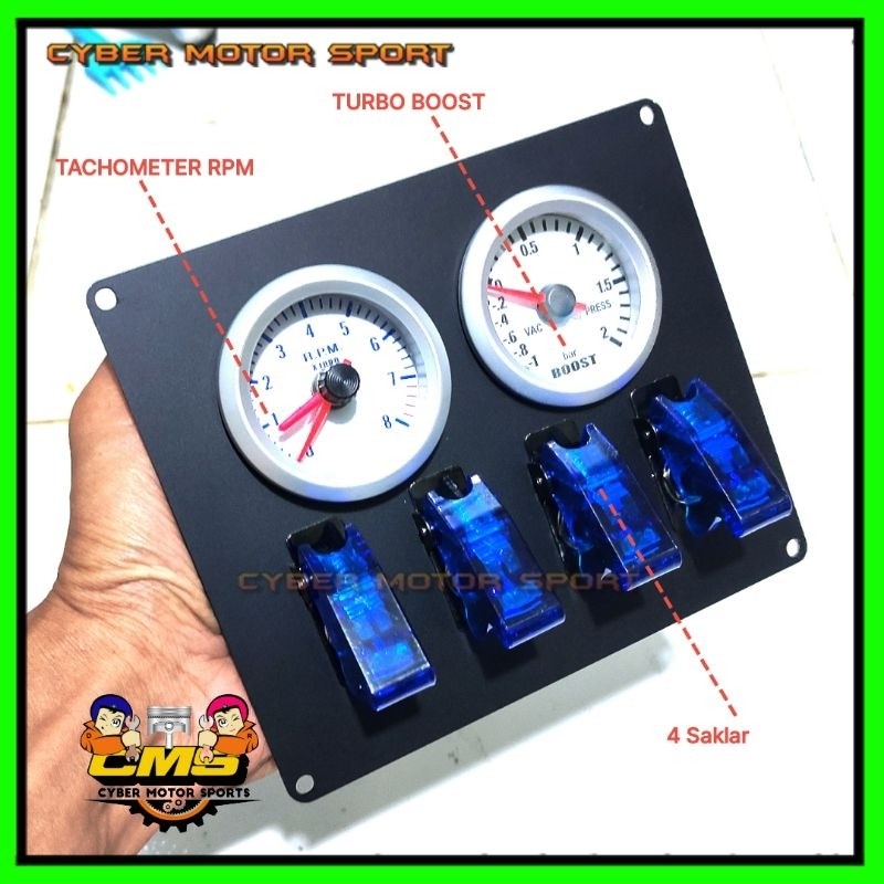 Jual Panel dashboard mobil add on 12v indikator Tachometer RPM pus ...