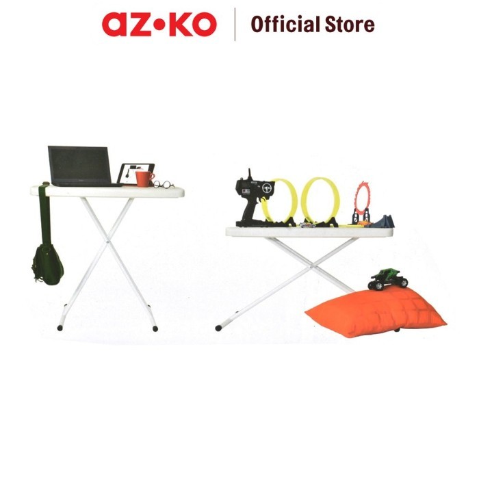 Jual AZKO New Storm 76X50 Cm Meja Taman Lipat Adjustable - Putih ...