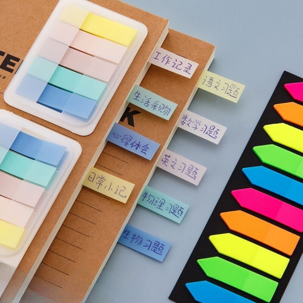 Jual JB - (100 Lembar) Sticky Notes Sticker Indeks Label Tempel Sekolah ...
