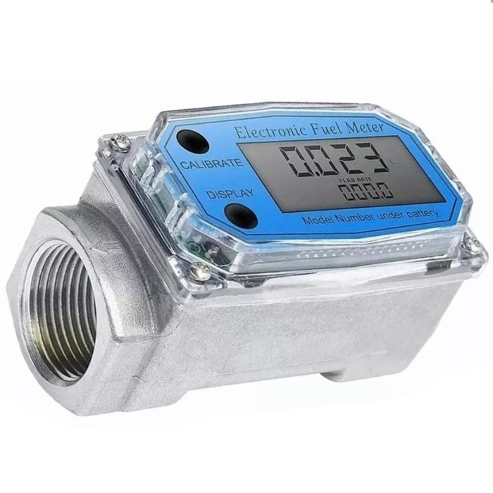 Jual Digital flow meter turbin display Lcd fuel flowmeter 1 inch ...