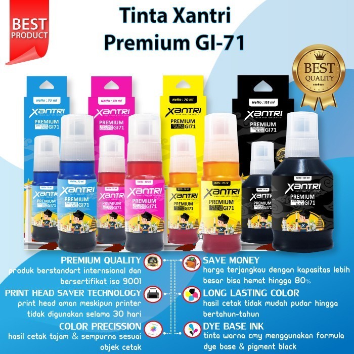 Jual Tinta Canon Compatible Gi 71 Gi71 Gi 71 Gi71 Printer G1020 G2020 G3020 G3060 Tinta Refill 