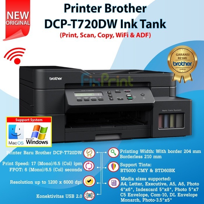 Jual Printer Brother DCPT220 T220 T420W T520W DCPT720DW DCP T720DW