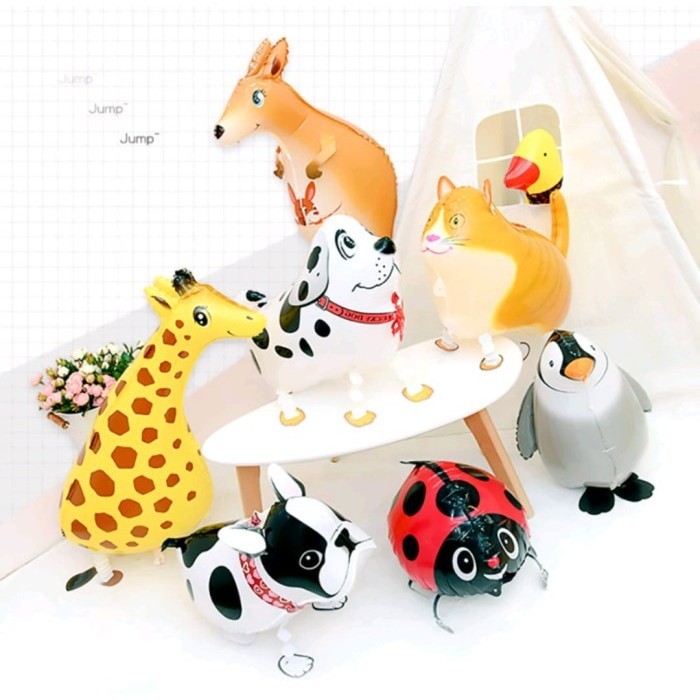 Jual Balon Foil Animal Walking Pet Domba Sapi Anjing Kucing Jerapah ...