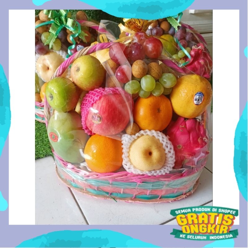 Jual Parcel Buah Lengkap Free Kartu Ucapan/ kuning coklat abu ungu sage ...