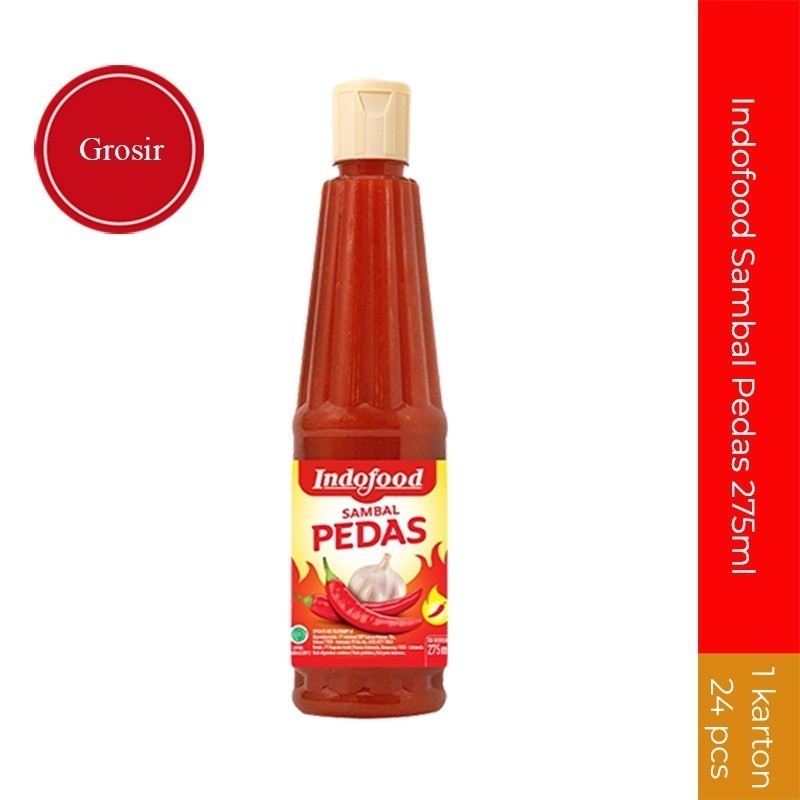 Jual Indofood Sambal Pedas 275Ml 1 Karton Grosir | Shopee Indonesia