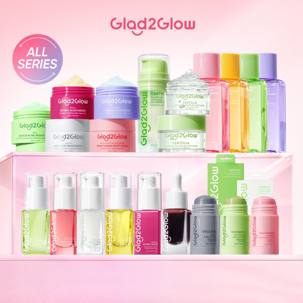 Glad2Glow Brightening Moisturizer Set Ready Stock