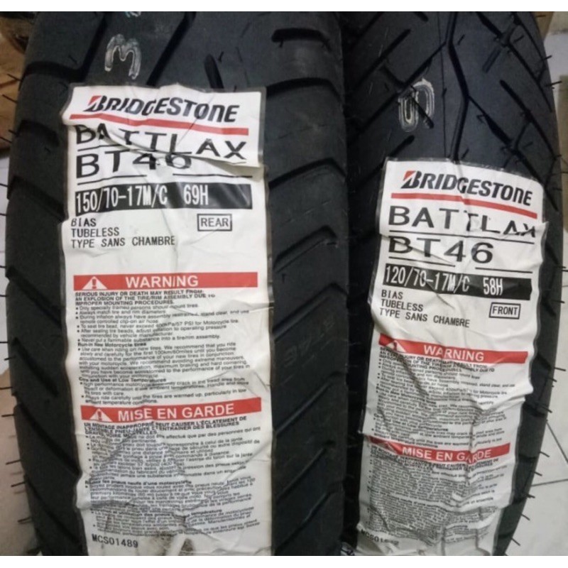 Jual BAN LUAR SEPEDA MOTOR BATTLAX B46 F UKURAN 100/80-17 RING 17 ...