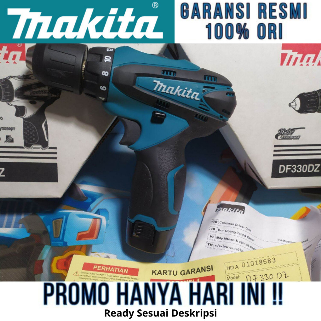 Jual Flashsale Makita Mesin Bor Baterai Garansi Resmi Kosong Ready Dk Baterai