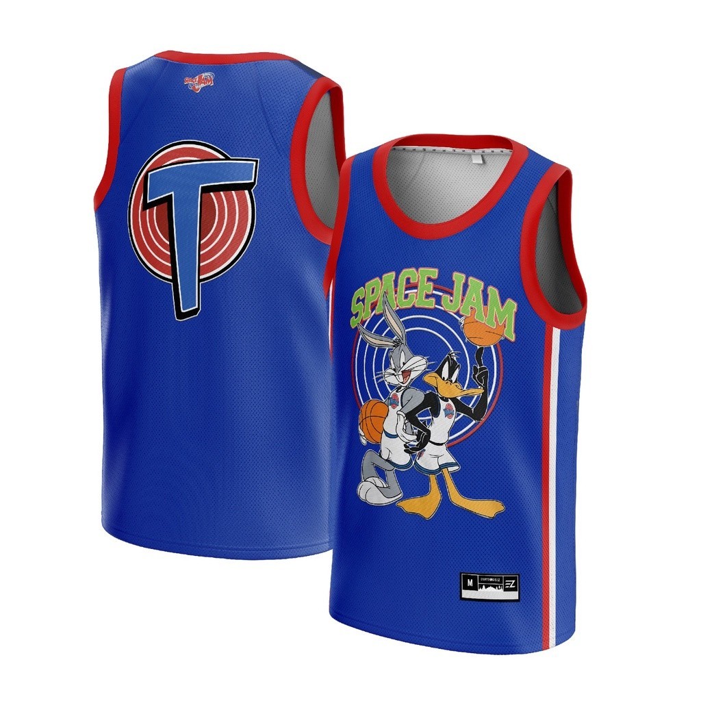 jual-jersey-bugs-bunny-tune-squad-space-jam-biru-swingman-bola-basket