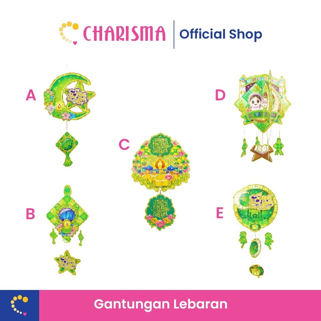 Jual Charisma pernak pernik lebaran - Hiasan gantungan 3D - Ornamen
