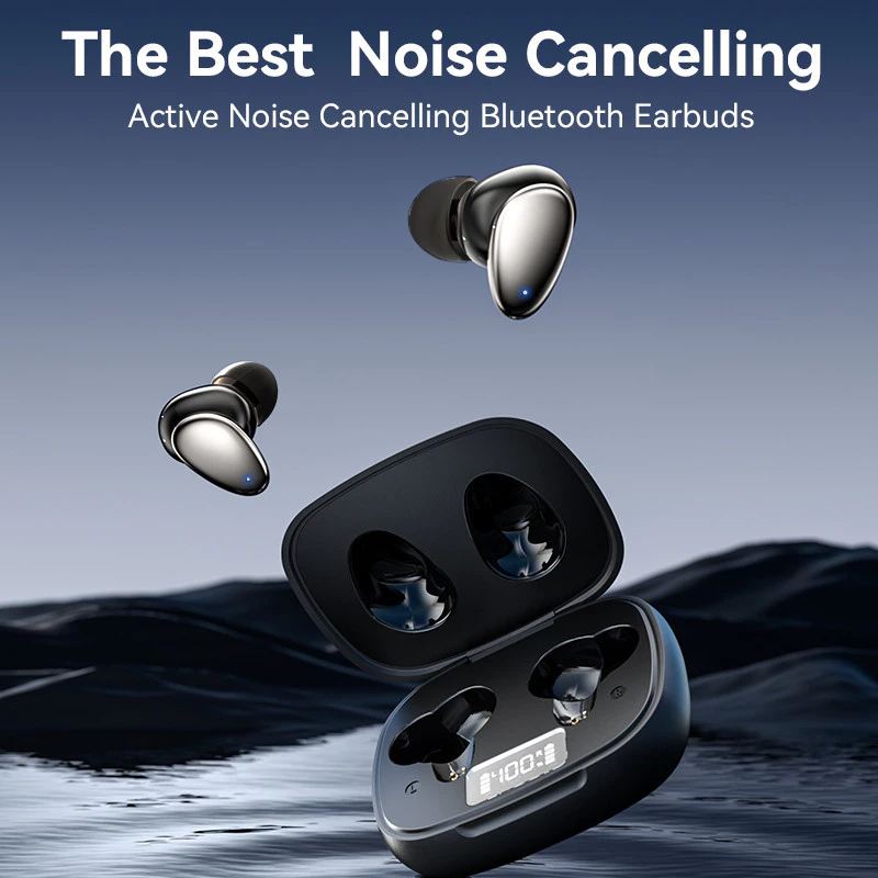 Vention TWS ANC Bluetooth Wireless Headset Earphone HiFi LED Tiny T13