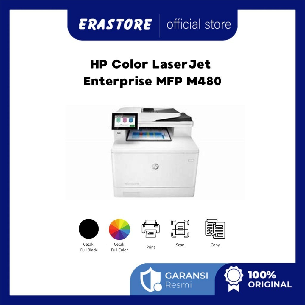 Jual HP Color LaserJet Enterprise MFP M480 480 (3QA55A) | Shopee Indonesia