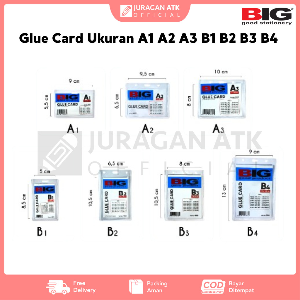 Jual ID Card Mika BIG Glue Card Ukuran A1 A2 A3 B1 B2 B3 B4 (1pcs ...