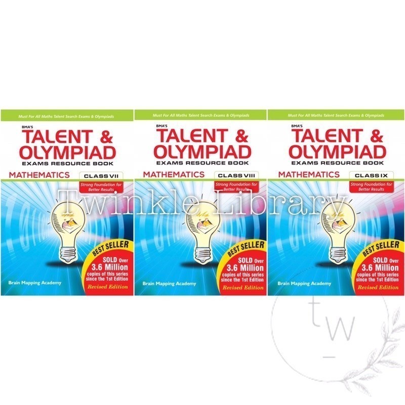 Jual BUKU FISIK BMA’s Talent & Olympiad Mathematics Class 7 8 9 Exam Resource Book for IIT