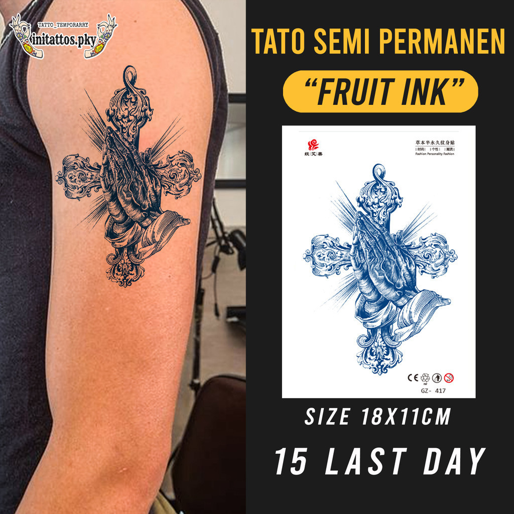 Jual Stiker Tato Semi Permanen Tato Temporer Tahan Lama 15 Hari Tato ...