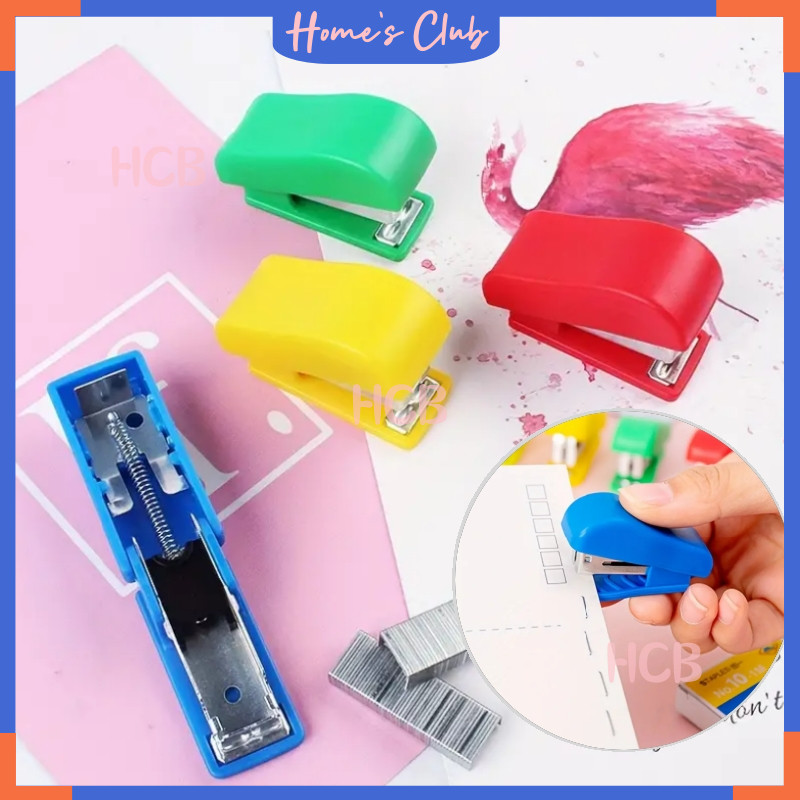Jual HCB Stapler Mini Lucu / Stapler Mini Bonus Isi Staples Portable ...