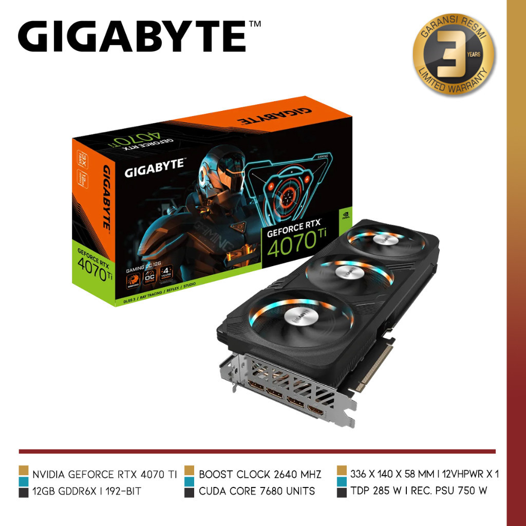 Jual GIGABYTE GeForce RTX­­ 4070 Ti GAMING OC 12G | Shopee Indonesia