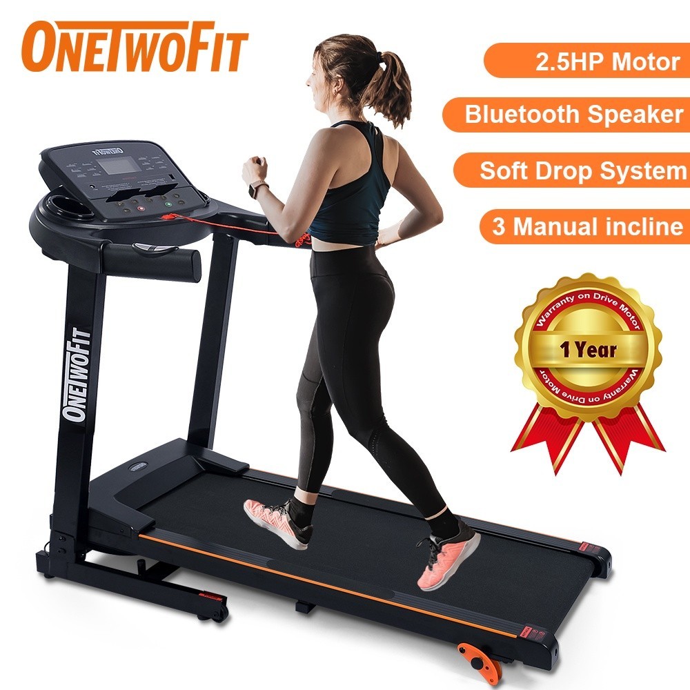 Jual Promo Spesial Onetwofit Alat Fitness Treadmill Elektrik Treadmill