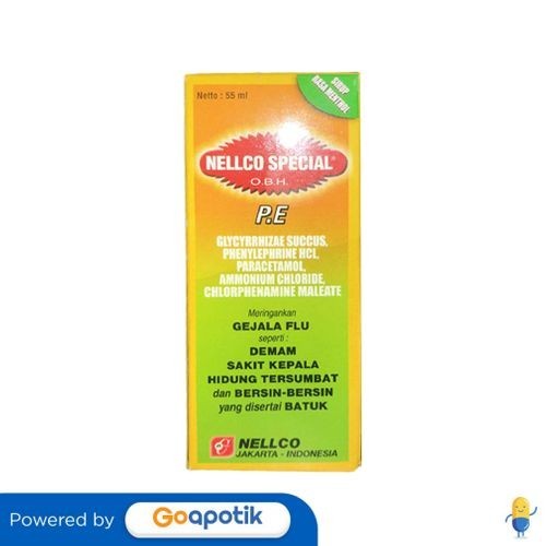 Jual Nellco Special Obh Pe Syrup Rasa Menthol 55 Ml | Shopee Indonesia