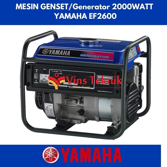 Jual MESIN GENSET GENERATOR BENSIN EF2600 2200 WATT YAMAHA EF 2600 ...