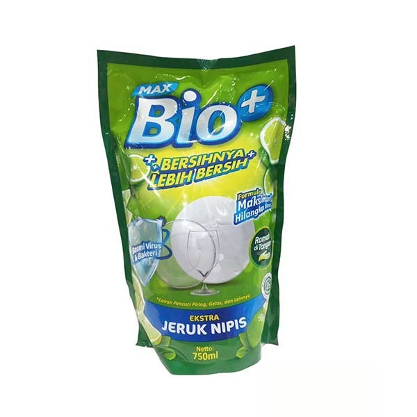 Jual MAX BIO+ DISHWASH PCH 750 ML | Shopee Indonesia