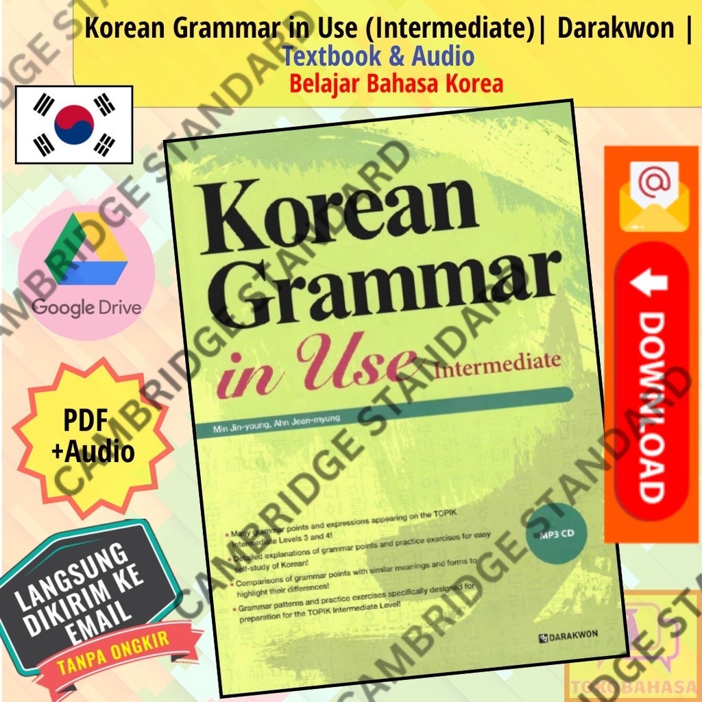 Jual BELI 3 BONUS 1 [file] Korean Grammar in Use (Intermediate ...